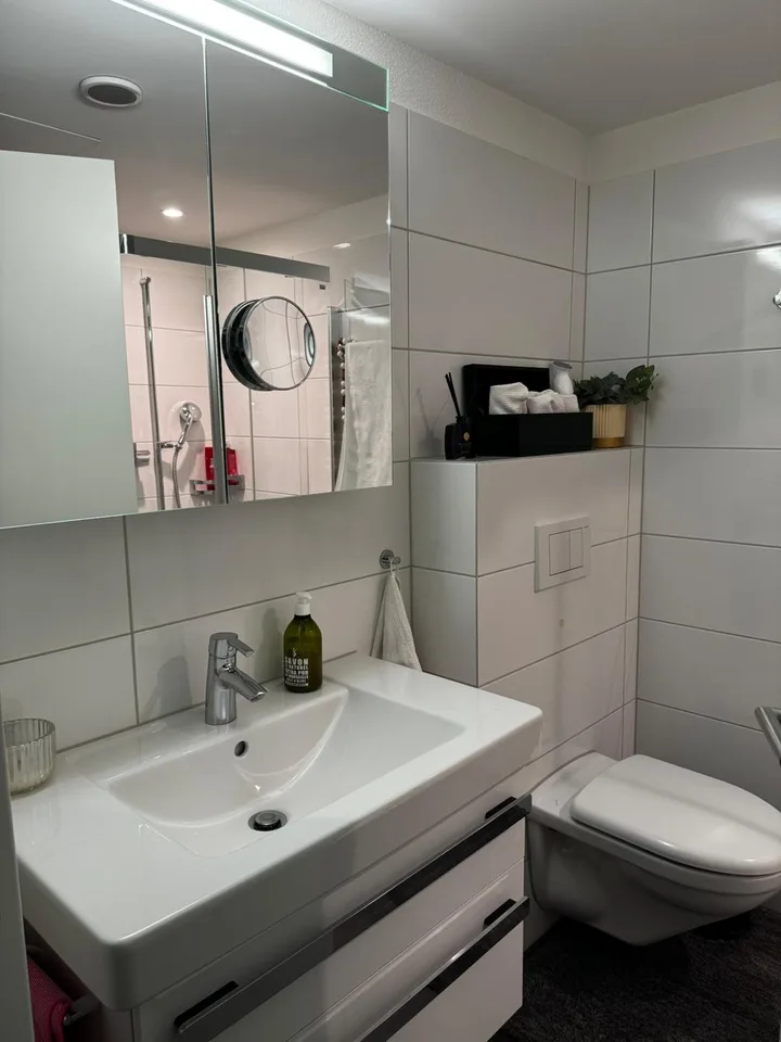 Modernes 1 Zimmer mit Balkon in Apartment in Wollerau