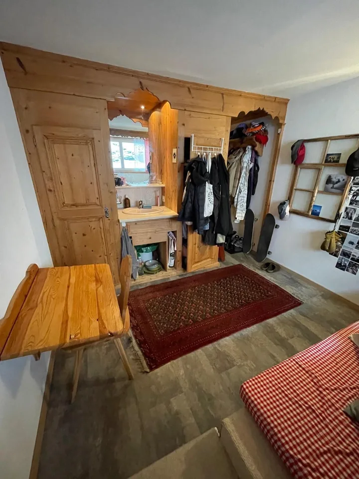 Charmante Einzimmerwohnung im Rancho Laax – möbliert mit Spa-und Freizeitzugang