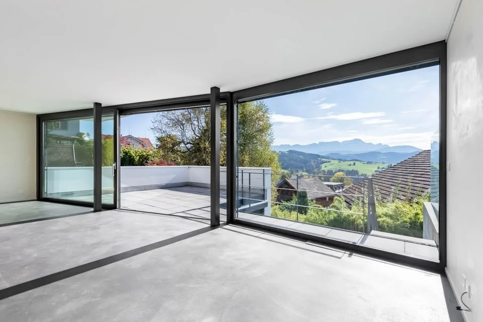 modernes Einfamilienhaus mit Aussicht