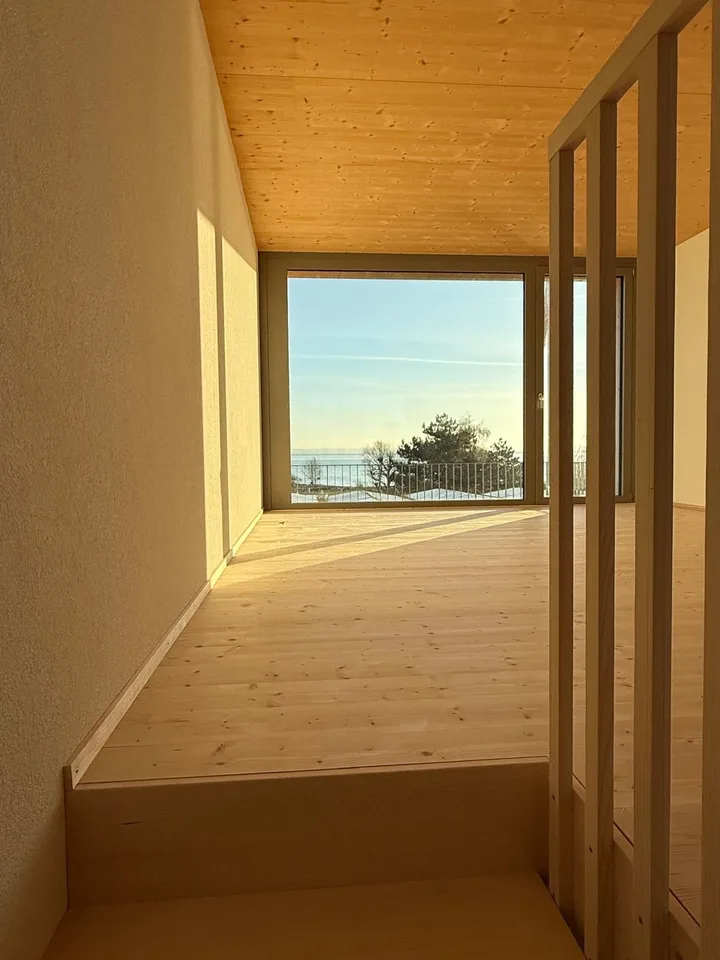 Ganz neue Wohnung mit See- und Bergblick direkt am Bodensee – inklusive Sauna zur Mitbenützung
