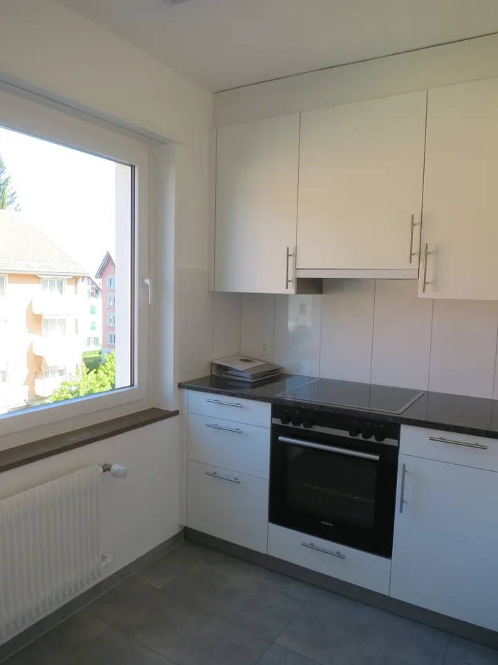 Schöne 3 1/2 Zi.-Wohnung mit Sitzplatz und Balkon