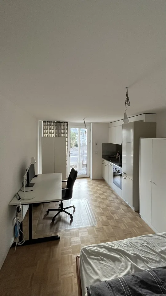 Möblierte 1-Zimmer-Wohnung in St. Gallen (10' Gehminuten von der HSG) - sofort verfügbar