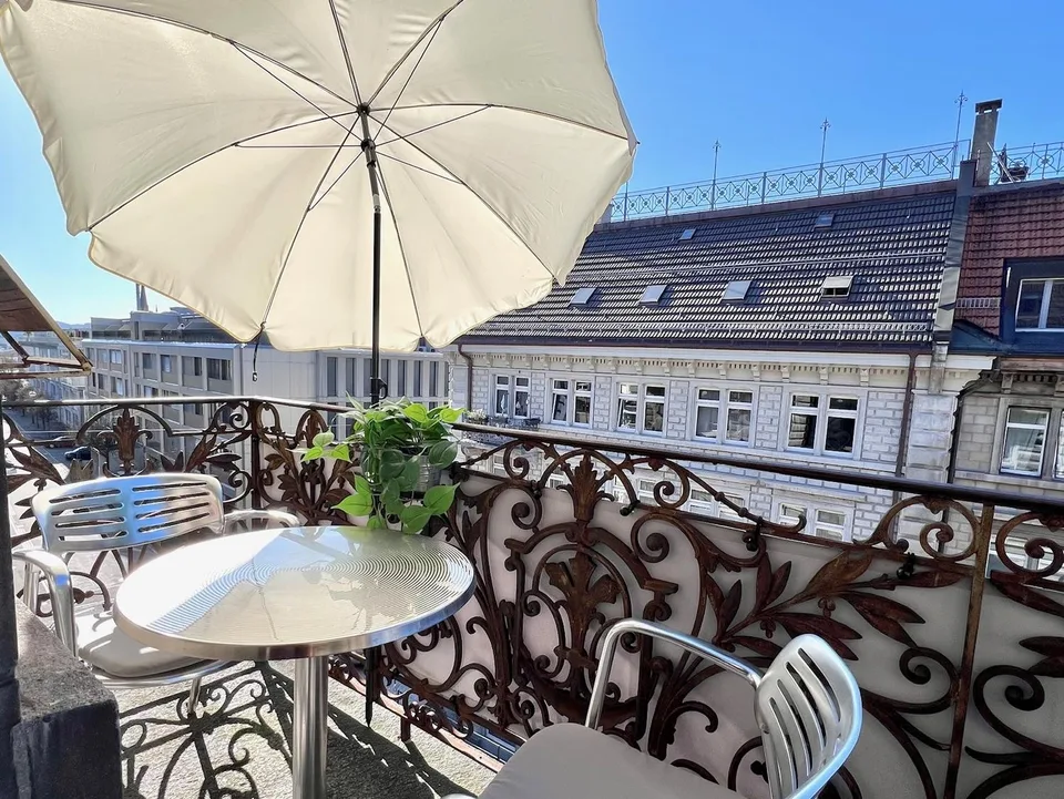 Zentrale 3-Zimmer Wohnung, 85 m², in St. Gallen, möbliert, charmant und stilvoll