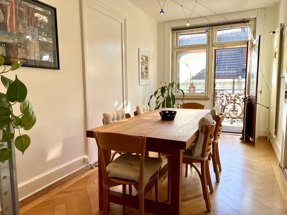 Zentrale 3-Zimmer Wohnung, 85 m², in St. Gallen, möbliert, charmant und stilvoll