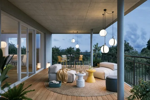 Terrasse 26m2 gedeckt