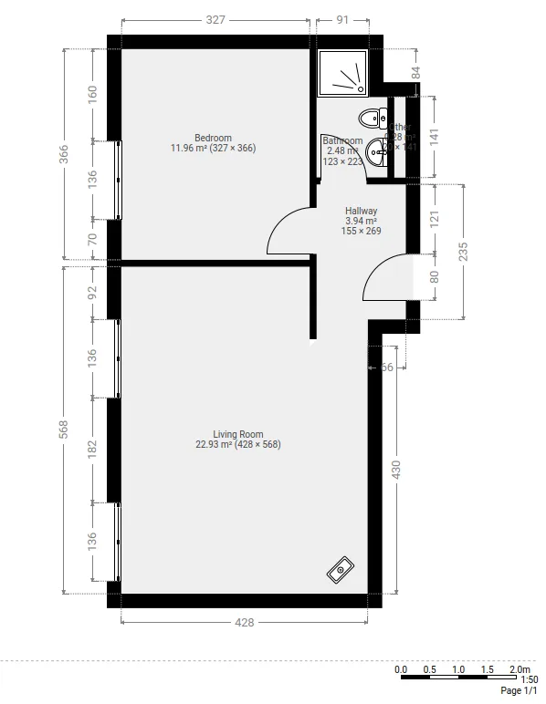 Gemütliche 2.5 Zimmer Dachwohnung in Sulgen