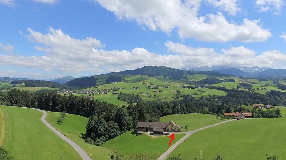 Bauernhaus mit Säntisblick in Waldstatt
