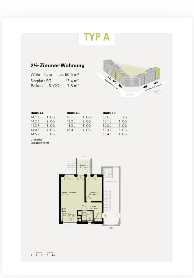 2 1/2 Zimmer Wohnunh