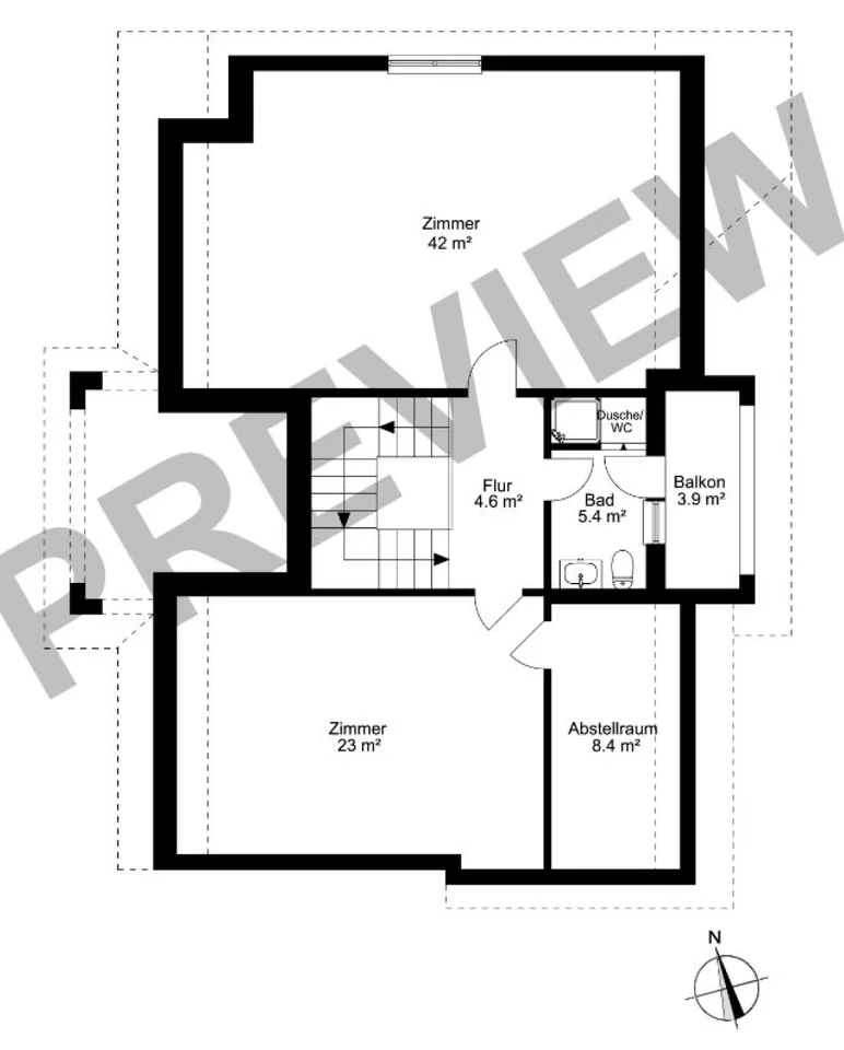 Maison de famille spacieuse de 6,5 pièces avec cheminée, jardin et accès direct au garage à Herisau