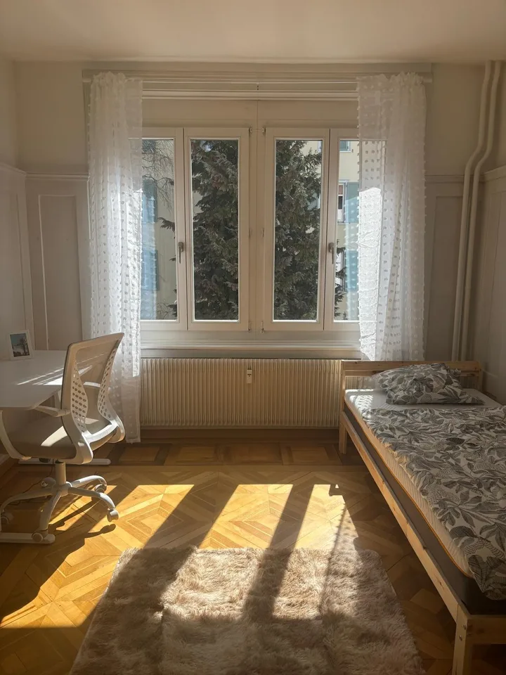 Helles möbliertes Zimmer in 4-er WG im Herzen von St. Gallen - inkl. Nebenkosten