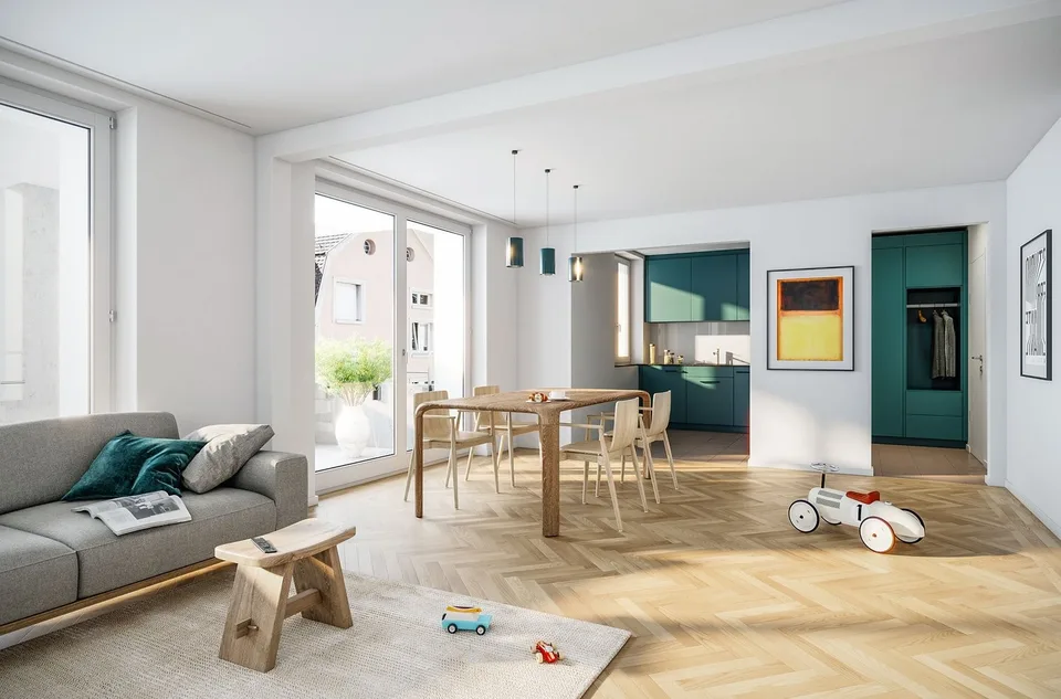 Erstvermietung, exklusive 3.5 Z-Wohnung in gehobenem Ausbaustandard