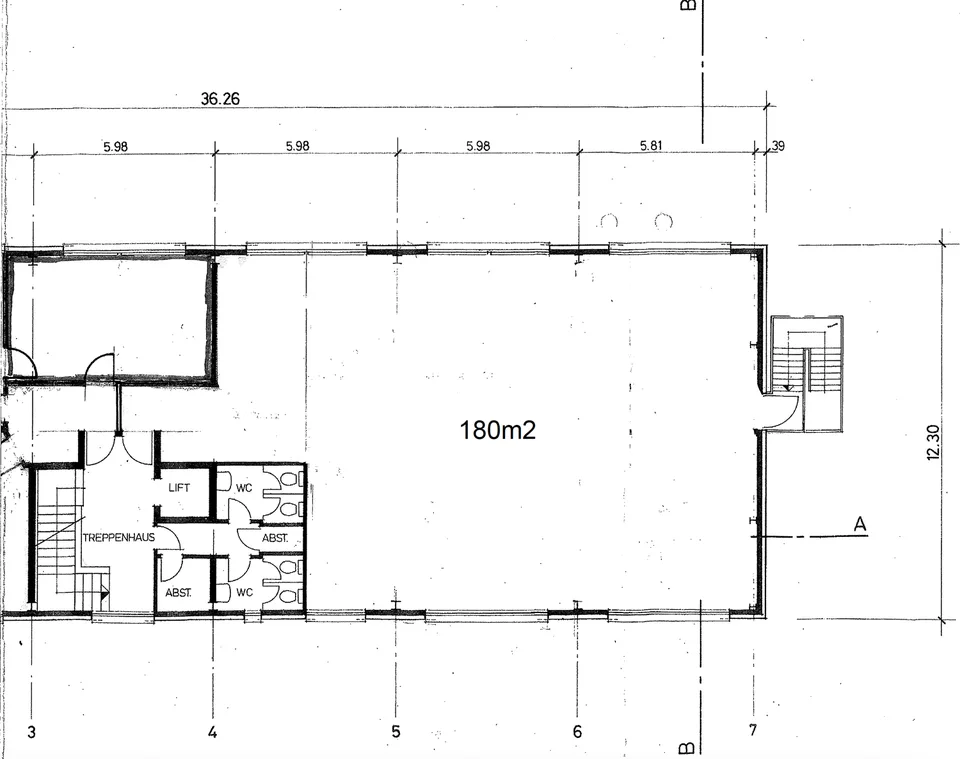 Repräsentative Gewerbefläche im Rohbau – 180 m² mit Ausbaupotenzial an zentraler Lage