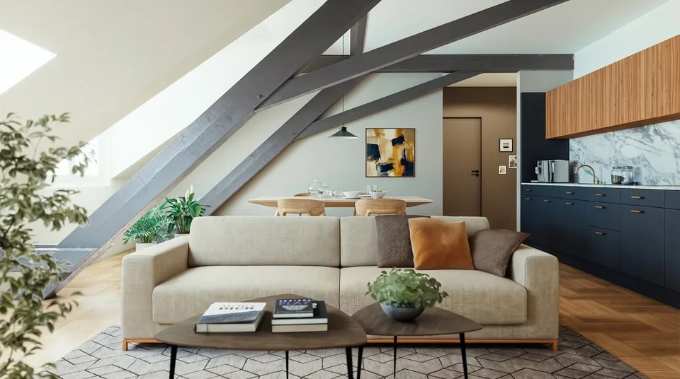 Neue 1-Zimmer-Dachwohnung im Loft-Stil im Herzen von Winterthur