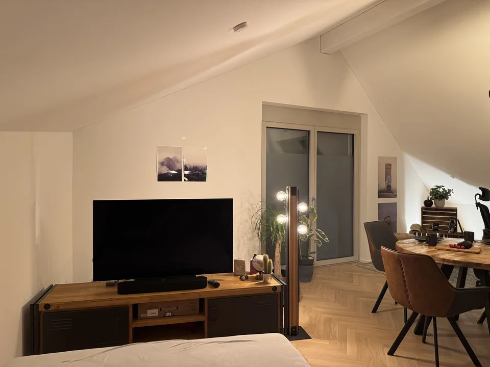Cozy loft with sunny balcony