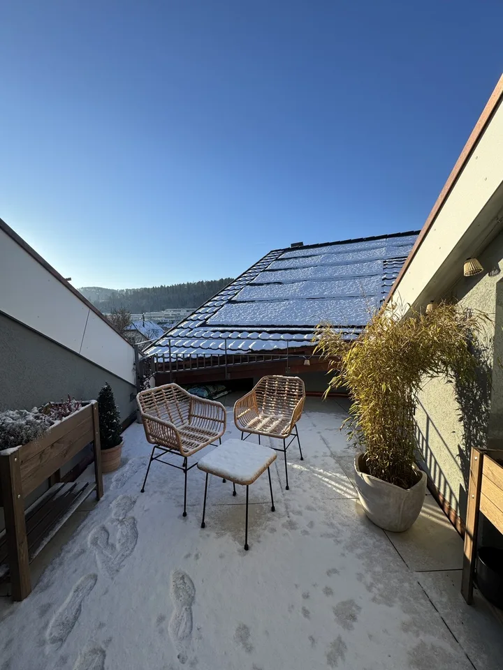 Cozy loft with sunny balcony