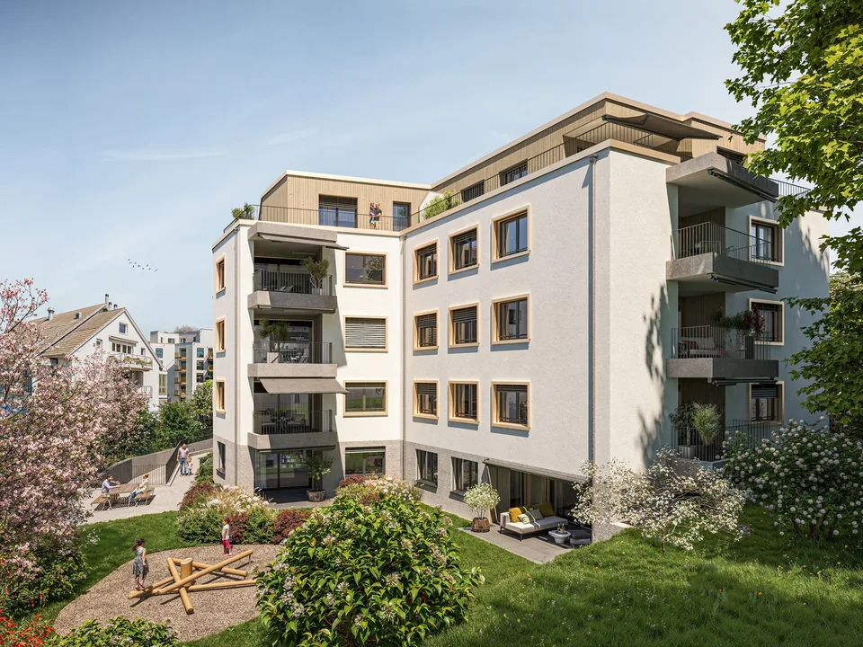 3.5 Zimmer Neubau Attikawohnung an ruhiger Lage in Oerlikon – Foto 8 von 8