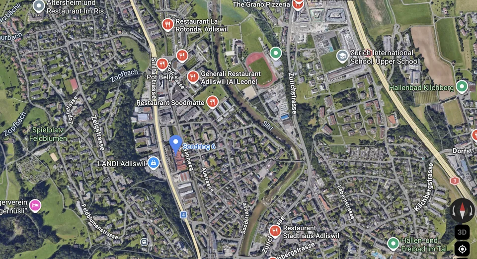TIEFGARAGEN PARKPLÄTZE IN ADLISWIL, ZÜRICH  / AB 2.- CHF/H / AB 200.- CHF/MONAT