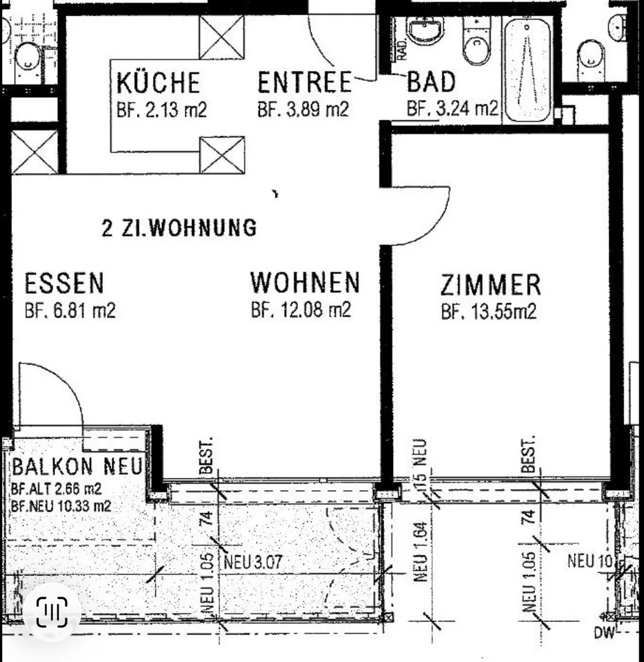 Möblierte 2.5-Zimmer-Wohnung in Effretikon ab Aug.26. - Juli 27