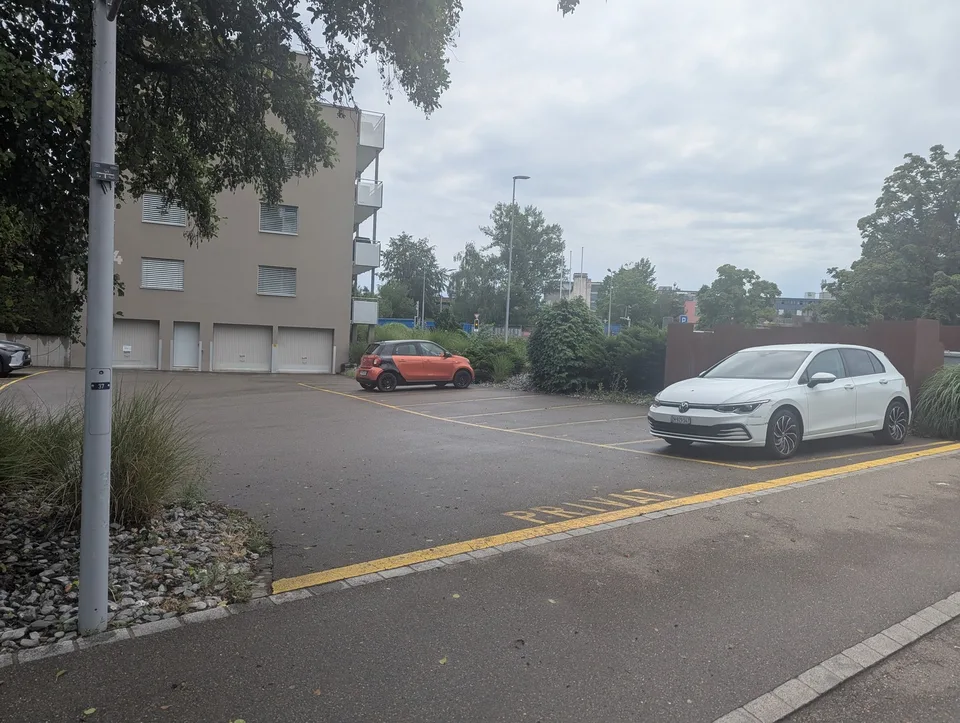 Parkplatz befristet bis 30.09.