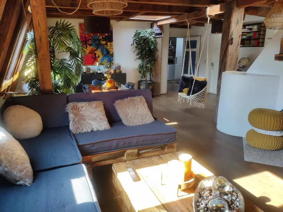 WG-Zimmer in grosser Rooftop-Wohnung, zentrale Lage (befristet 2 bis 3 Monate)