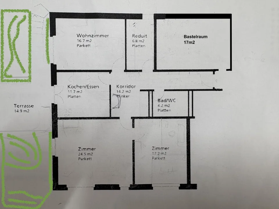 3.5-Zimmer-Gartenwohnung im Kreis 6 | mit Garage | mit Bastelraum | Langfristige Untervermietung zum 17. August