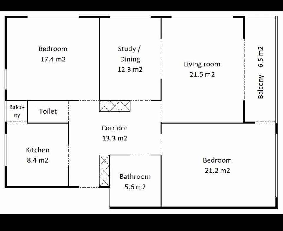 4 Zimmer Whg. + 2 seperate Zimmer // 4 room apartment + 2 seperate rooms