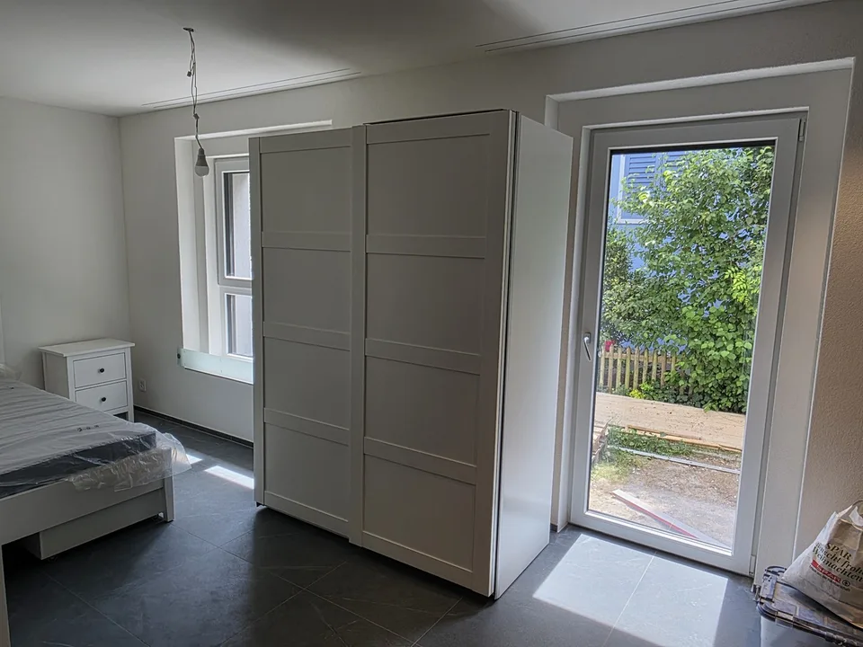 1 Zimmer Studio möbliert, mit Gartensitzplatz