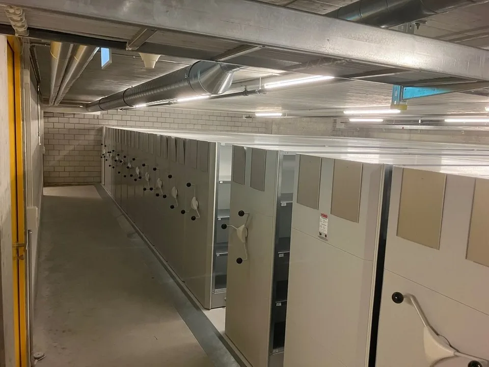 Archivraum mit Rollregalanlage in Zürich Oerlikon