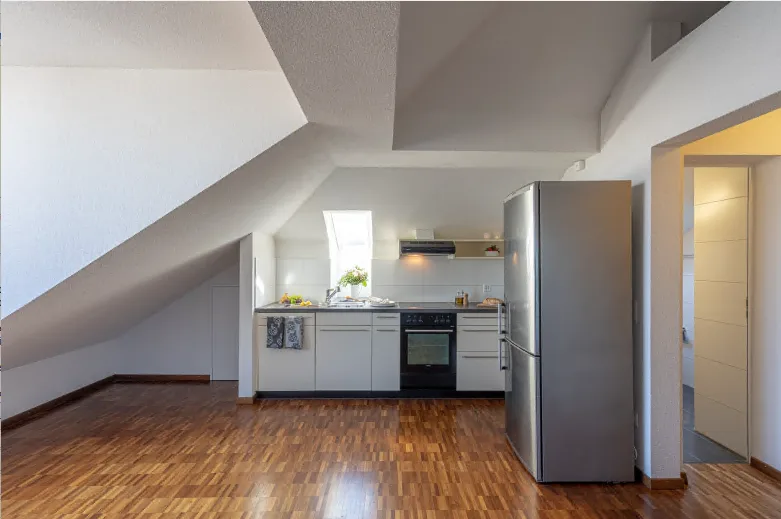 Bright Top Floor Appartement right by Oerlikon Bahnhof for Rent close to Universities
