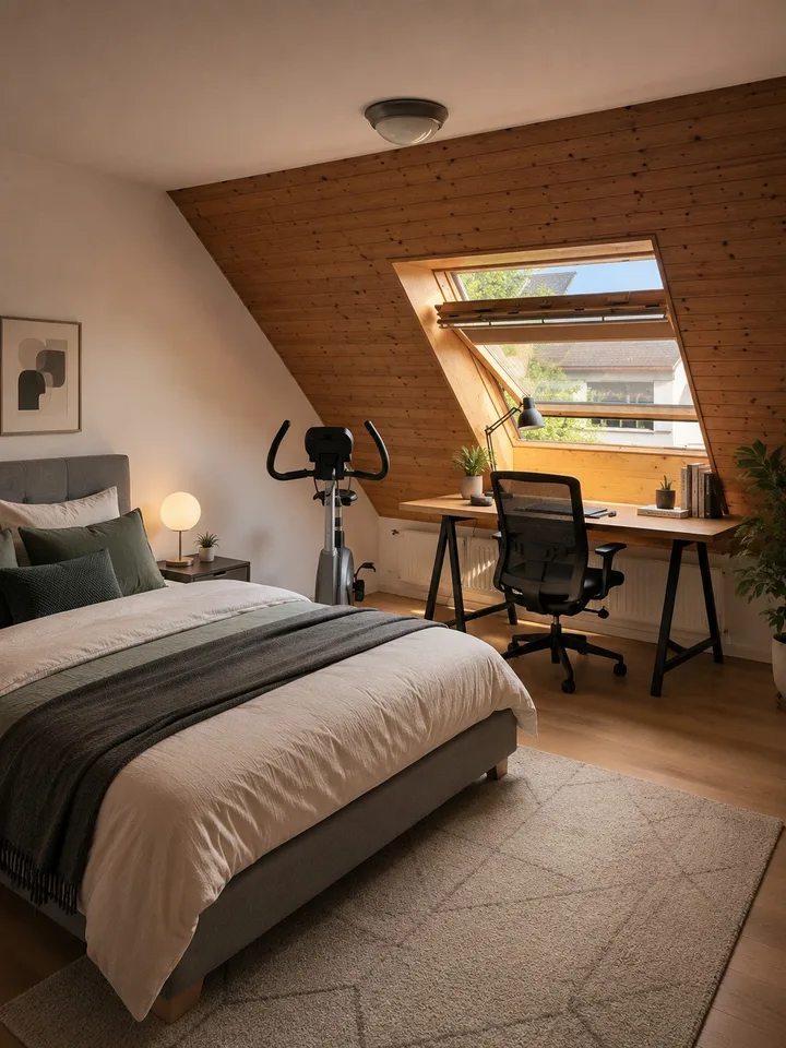 Exclusive 167m² Gallery Penthouse Apartment with Fireplace and Views of the Surrounding Greenery