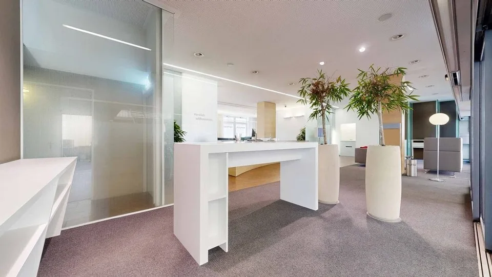 Lichtdurchflutetes Büro im Businessquartier Dübendorf