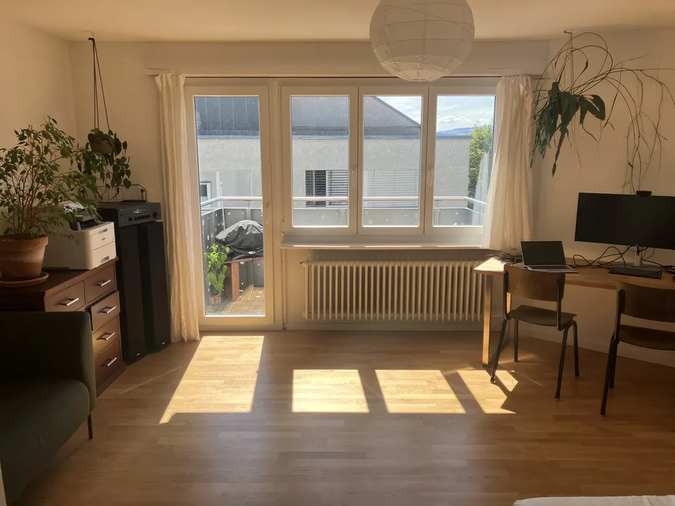 2-3 Month Sublet: 1-room apartment furnished, per 01.10.2026