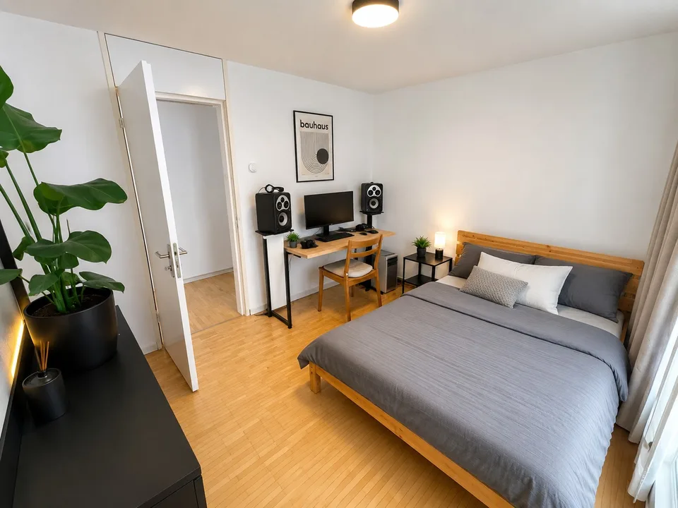 2 Zimmer + eigenes Bad in über 100 m² Wohnung, 4,5 Zimmerwohnung