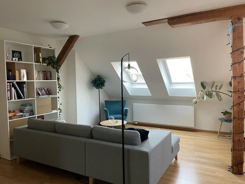 Room in WG with private rooftop at Hardplatz / WG-Zimmer mit privater Dachterrasse am Hardplatz