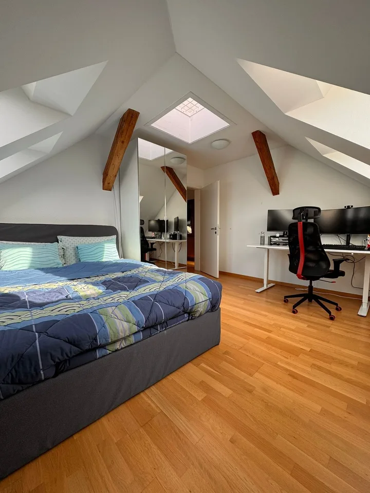 Room in WG with private rooftop at Hardplatz / WG-Zimmer mit privater Dachterrasse am Hardplatz