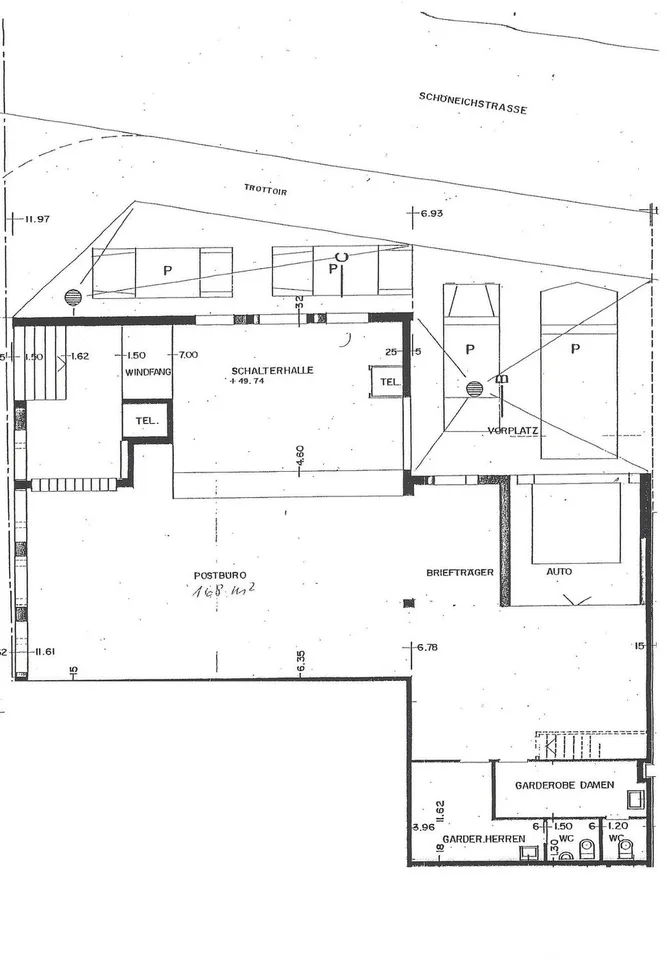 Einfach-ausgebaute Gewerbeflächen / auch für Lager nutzbar / inkl 3 PP und Hebebühne