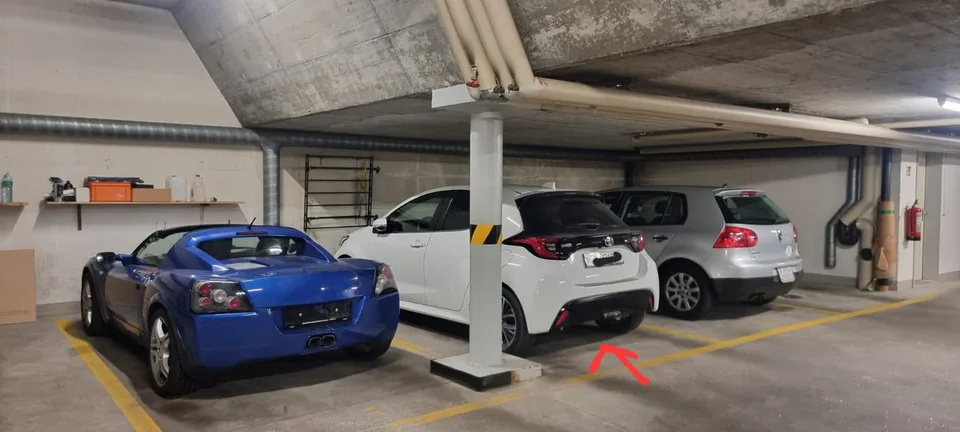 Parkplatz in Tiefgarage