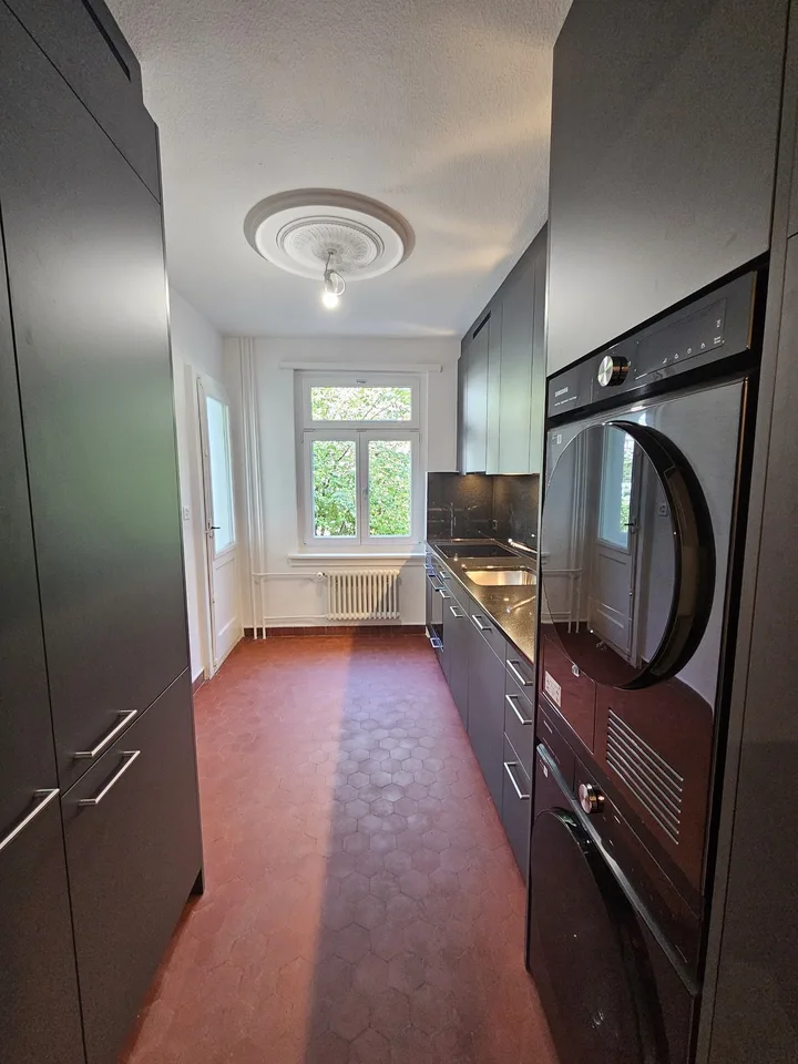 Exklusive 3.5-Zimmer-Terrassenwohnung im 1. OG mit uneinsehbarer 50 m² Terrasse – absolute Rarität in Zürich-Wipkingen