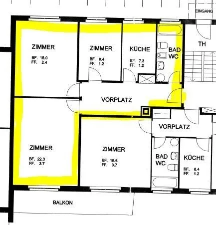 3 Zimmer Wohnung in Zürich – Foto 7 von 7
