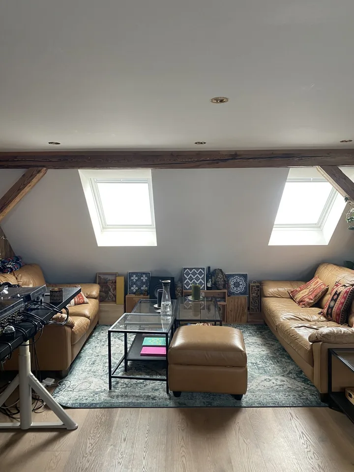 Room in shared penthouse apartment with private rooftop