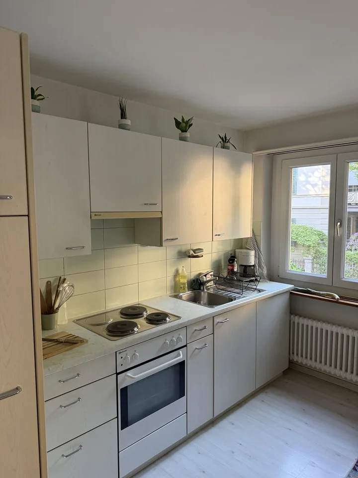 2 Zimmer Wohnung, Kreis 7 (befristet für Juli)