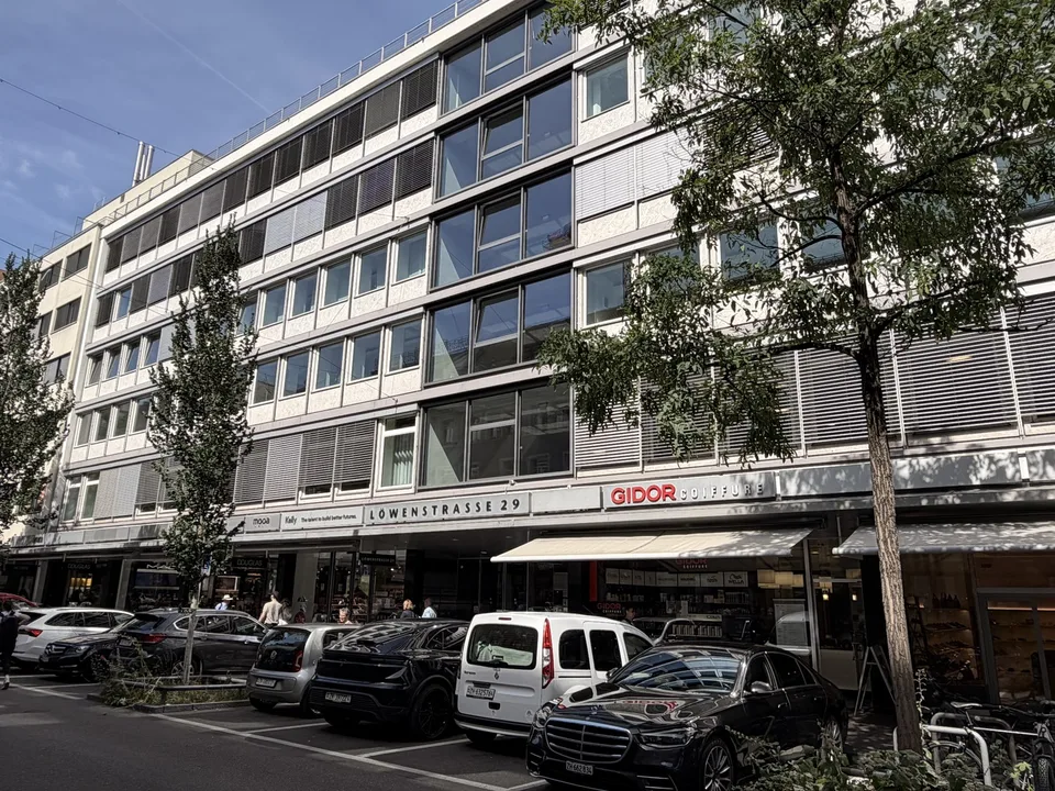 Möbliertes Büro, Löwenstrasse Zürich, 164 m², sofort verfügbar, flexible Mietdauer