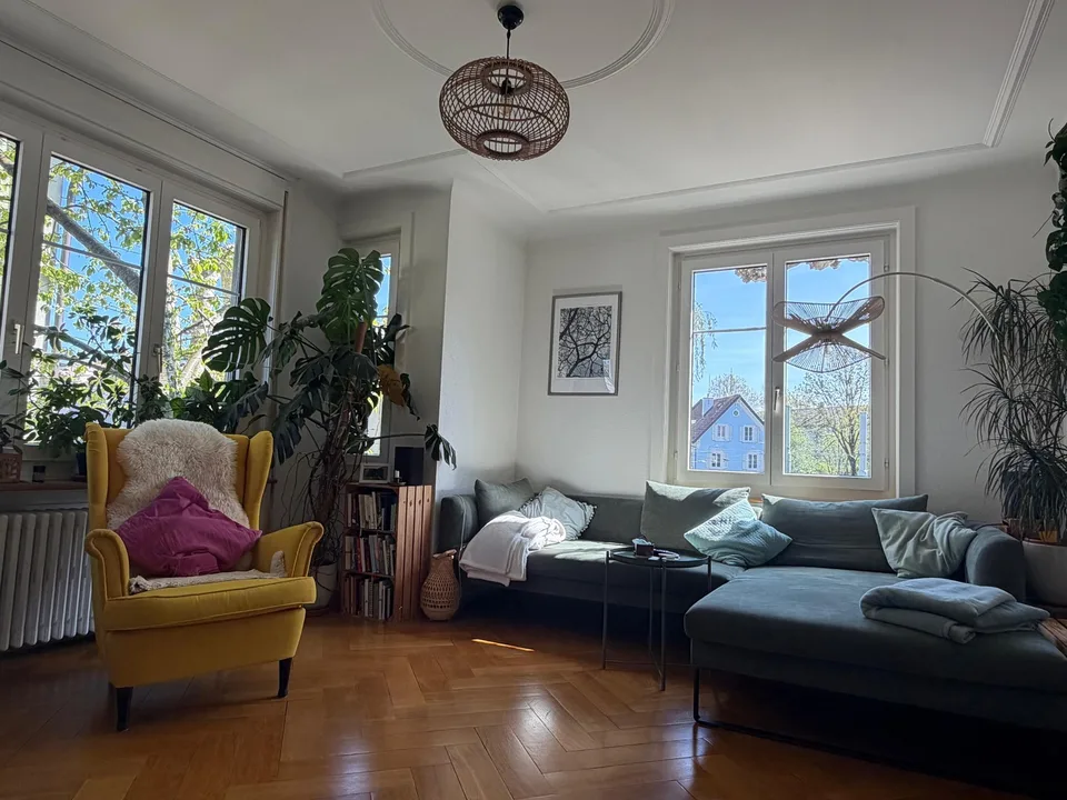 Befristet (17.9-26.11.2026): Wunderschön eingerichtete Wohnung mit vielen Pflanzen in Zürich Wollishofen