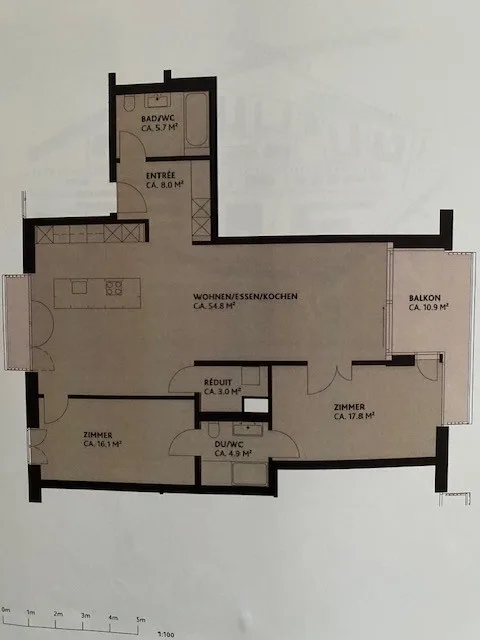 Furnished 3.5 bedrooms flat for rent