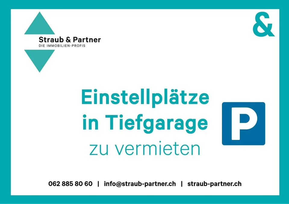 PARKPLÄTZE IN TIEFGARAGE