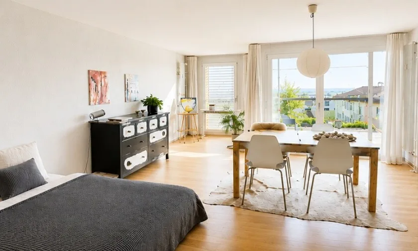 Möblierte 1.5-Zimmer-Wohnung in Zürich Affoltern (01.09.2026 bis 01.09.2027)