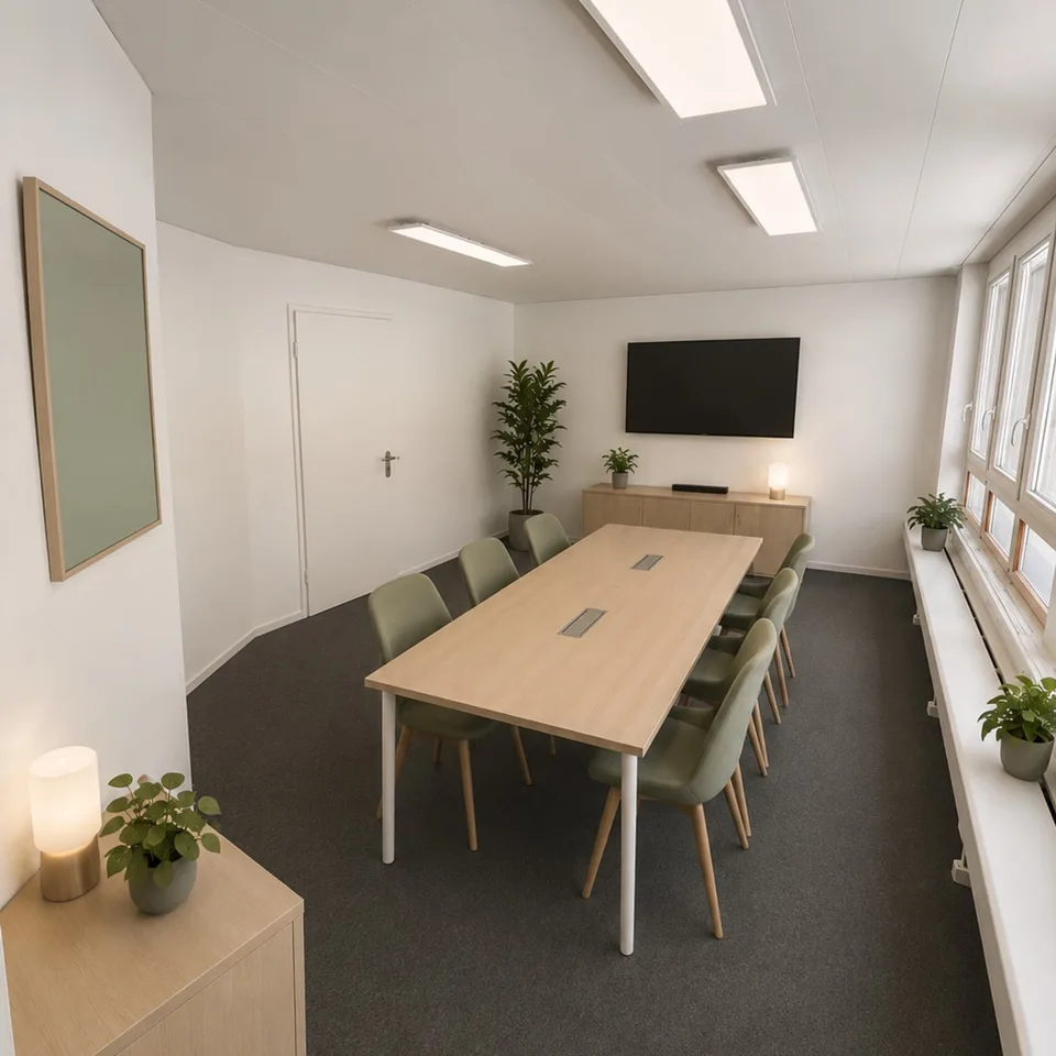 Möbliertes Büro Dietikon – bis 6 Arbeitsplätze, Meetingraum & Küche, sofort frei
