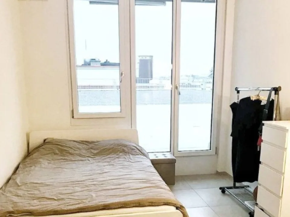 A modern and spacious, bright penthouse. One of Zürich's biggest private balconies. Comfortable, lavishly furnished, clean, bright, sophisticated and hip.