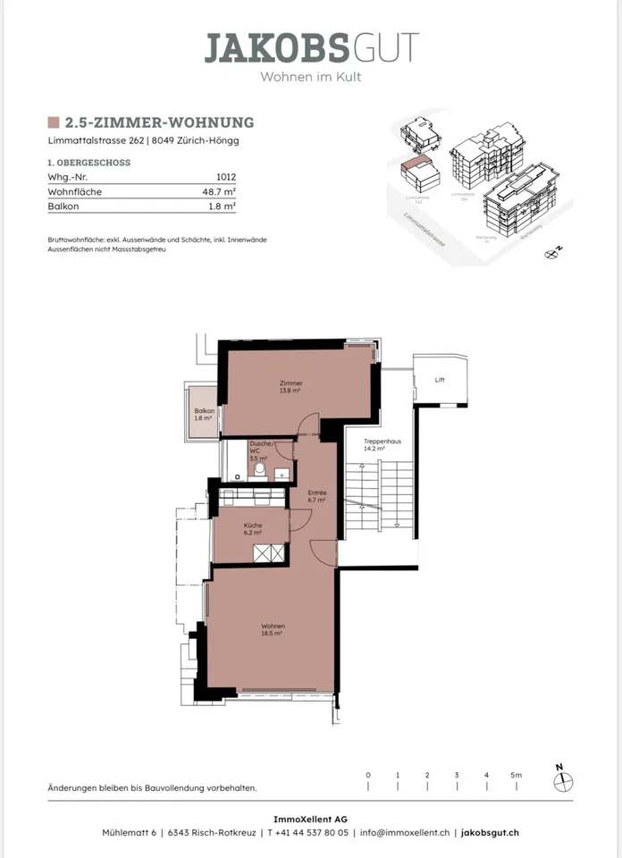 Nachmieter gesucht 2 1/2 Zi Wohnung