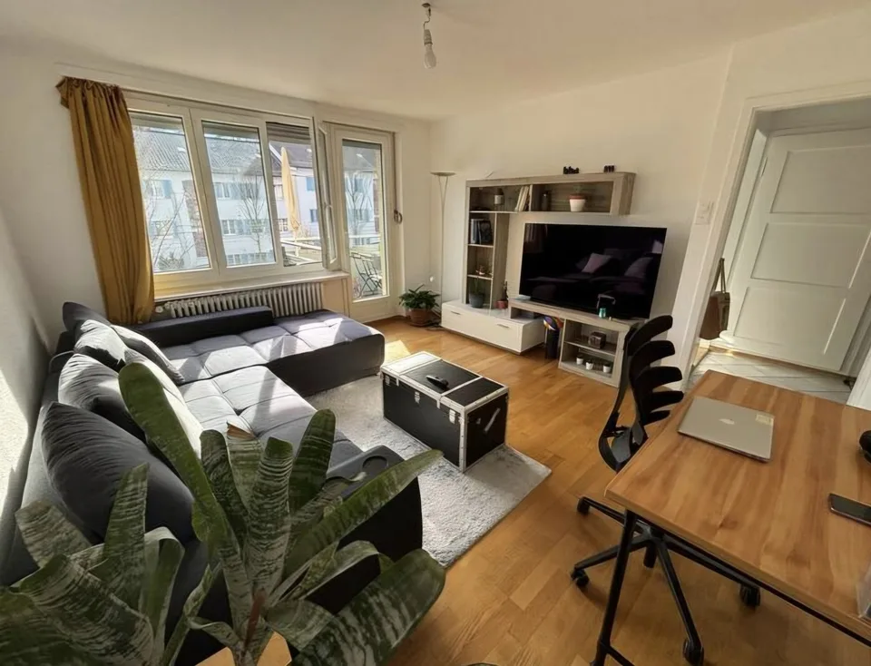 2 rooms Flat Zurich Triemli with Balcony (tempory 16th of July till 6th ofAugust.)